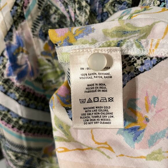 Maeve Top Size 0 Medium Floral Flutter Sleeve Maya - Picture 8 of 10